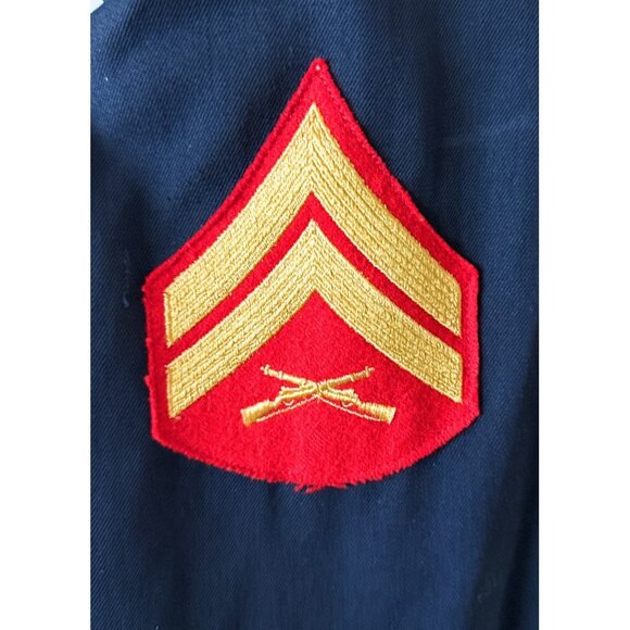 USMC U.S. Marine Corps Dress Blues Jacket, Enlisted Size 38XL - Picture 5 of 5